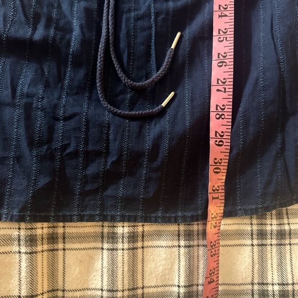 Rag & Bone Drew Off the Shoulder Cotton Drawstring Waist Dress In Indigo NWT M - Picture 16 of 16